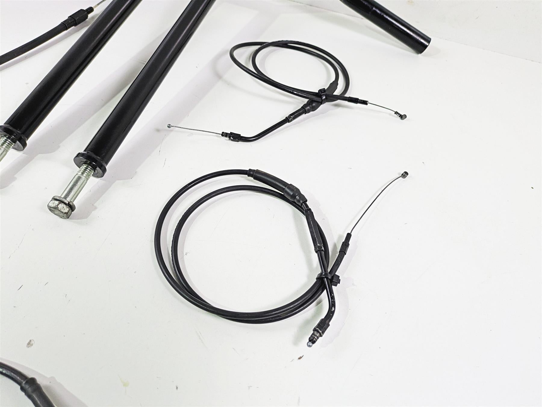 2015 Harley FXDF Dyna Fat Bob Handlebar Handle Bar 14" Tall & Cables {{ shop.shopifyCountryName }} - Mototech271