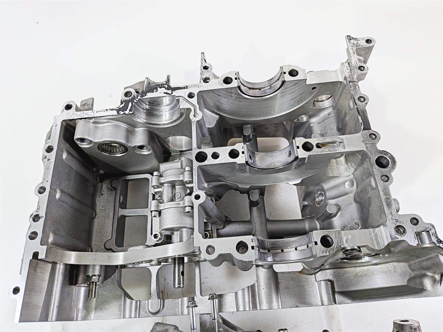 2014 Aprilia RSV4 RR Factory Engine Crankcase Crank Case Jug Set 2A000674 {{ shop.shopifyCountryName }} - Mototech271