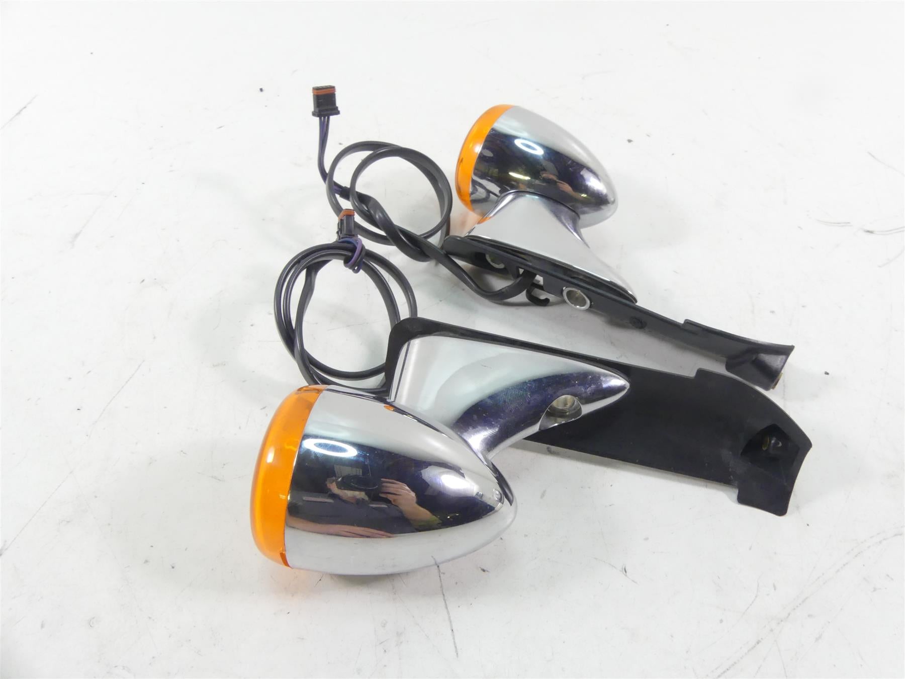 2016 Harley Touring FLTRX Road Glide Front Blinker Turn Signal Set 67800512 {{ shop.shopifyCountryName }} - Mototech271