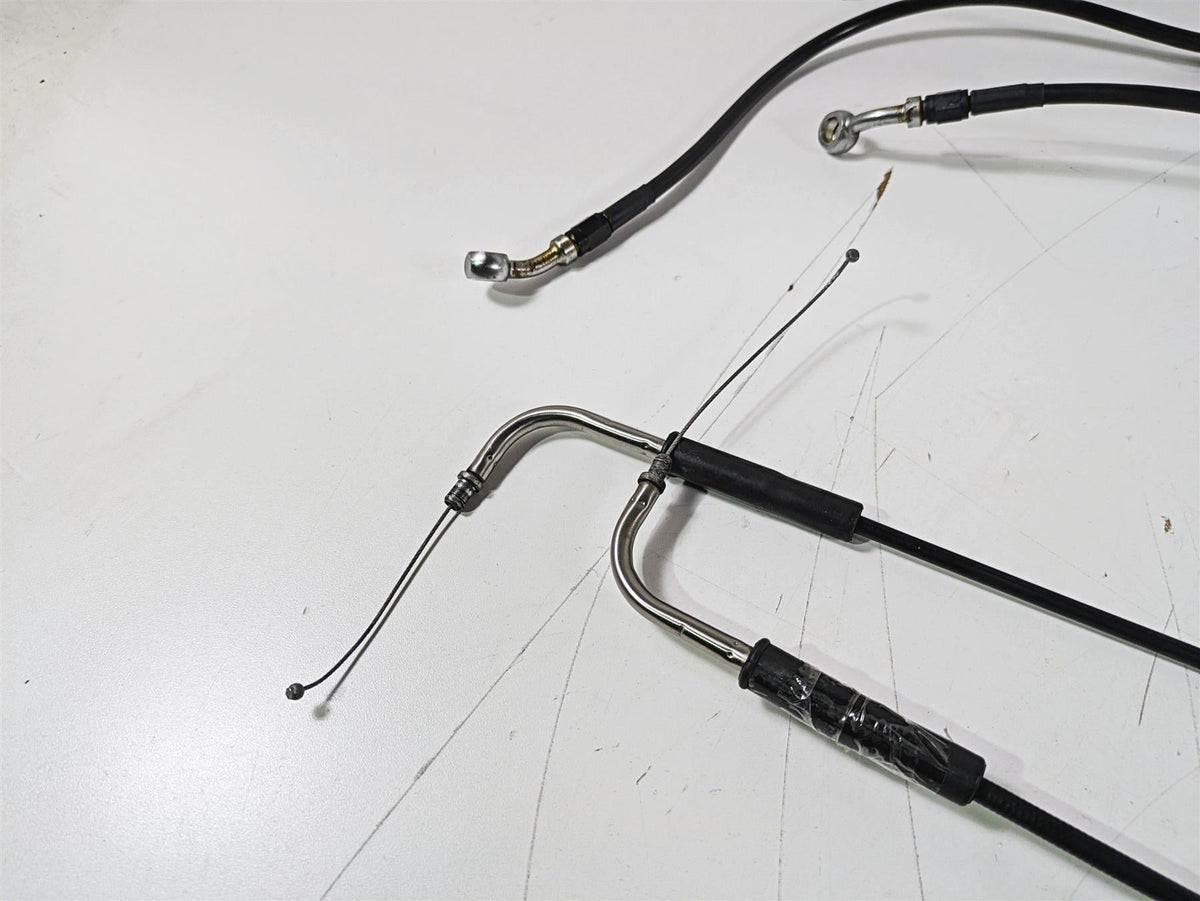 2015 Harley FXDL Dyna Low Rider Tall Bars Throttle Cable & Brake Line {{ shop.shopifyCountryName }} - Mototech271