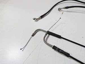 2015 Harley FXDL Dyna Low Rider Tall Bars Throttle Cable & Brake Line | Mototech271