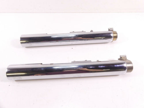 2009 Harley FXCW Softail Rocker Vance Hines Slip On Exhaust Muffler Set 16831 | Mototech271