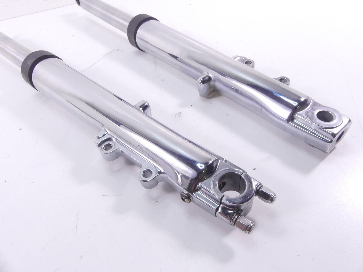 2004 Harley Touring FLHRSI Road King Straight Chrome Front Forks 41mm 46537-02A {{ shop.shopifyCountryName }} - Mototech271