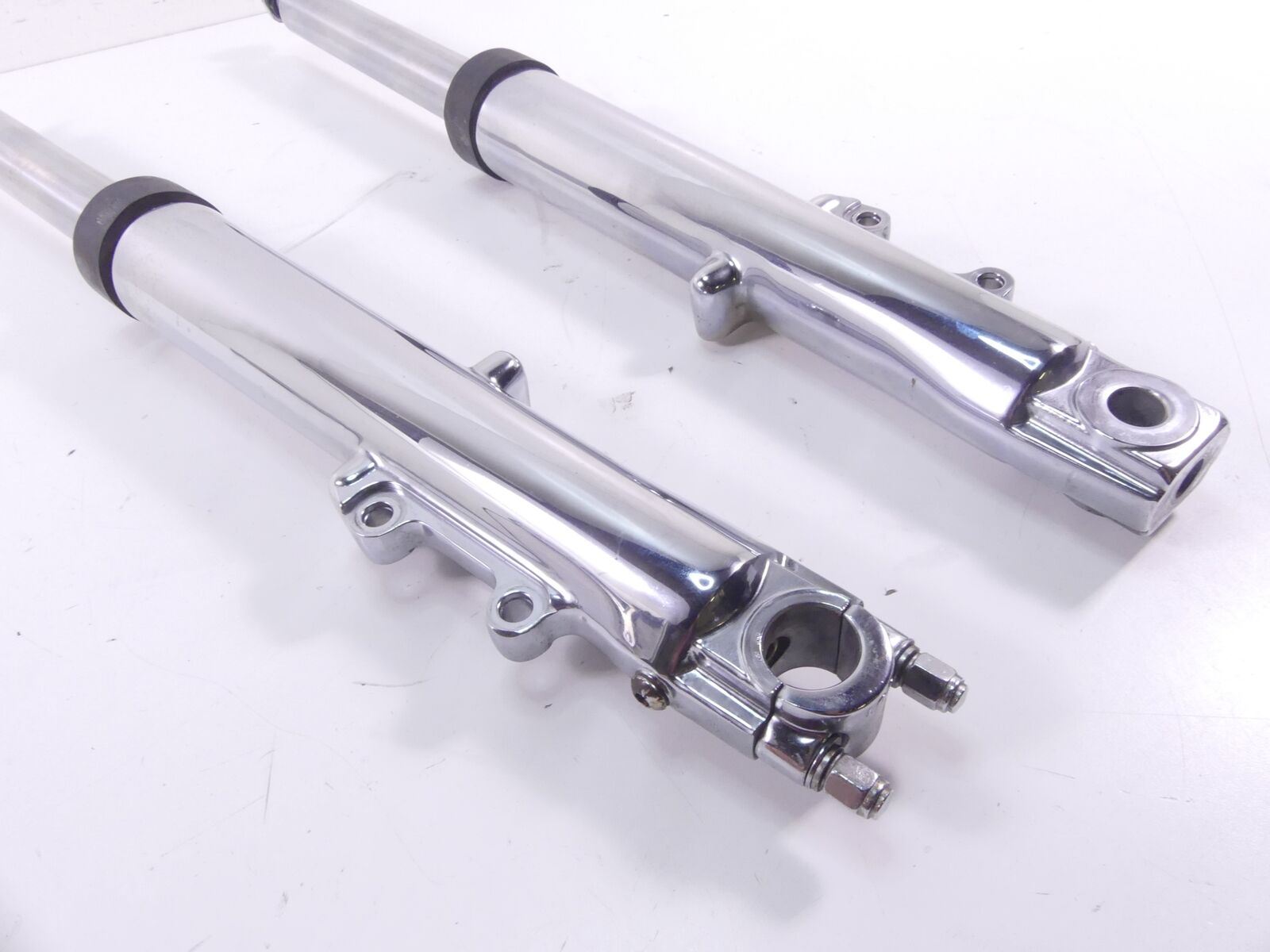 2004 Harley Touring FLHRSI Road King Straight Chrome Front Forks 41mm 46537-02A {{ shop.shopifyCountryName }} - Mototech271
