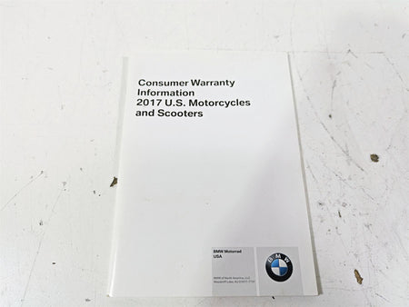 2017 BMW S1000R K47 Owners Manual Booklet & Bag Set 01408387927 {{ shop.shopifyCountryName }} - Mototech271
