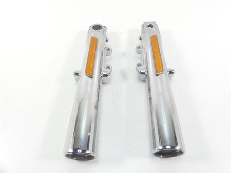 2009 Harley FLHTCU SE4 CVO E-Glide Chrome Front Fork Lower Tube Set 45500169 {{ shop.shopifyCountryName }} - Mototech271