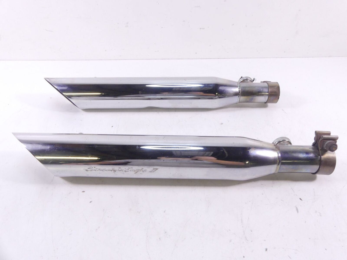 2002 Harley FLSTCI Softail Heritage Screamin Eagle II 2 Muffler Pipe Set 80448-F {{ shop.shopifyCountryName }} - Mototech271