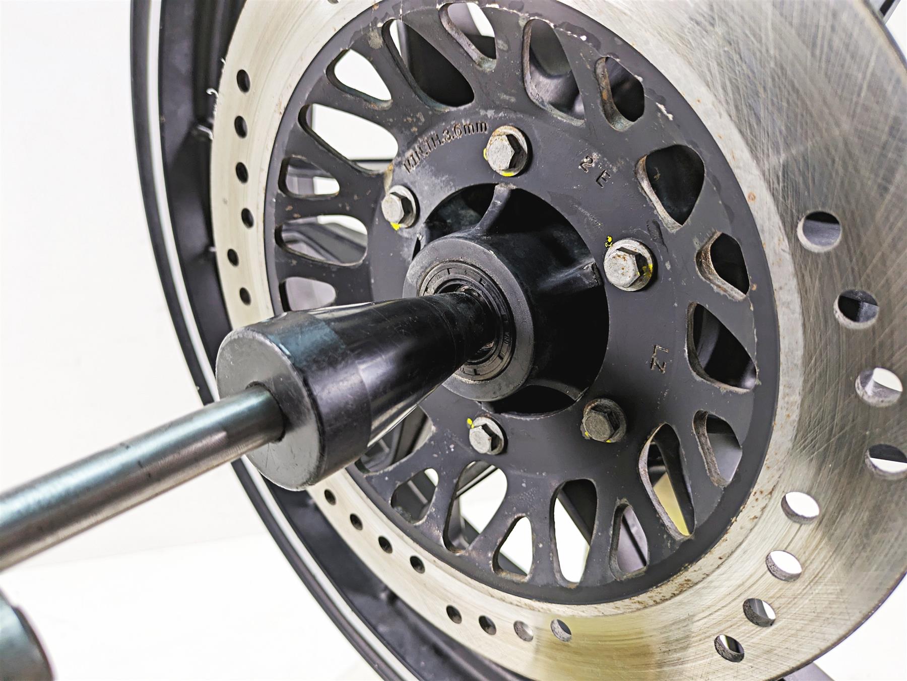 2013 Moto Guzzi V7 750 Stone Straight Cast Rear Wheel Rim 17x3.5 887573 {{ shop.shopifyCountryName }} - Mototech271