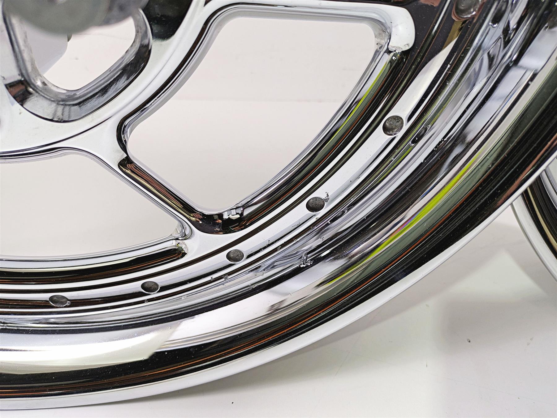 2007 Harley Touring FLHRSE CVO Road King Front Rear Chrome Wheel Set 44612-07 {{ shop.shopifyCountryName }} - Mototech271