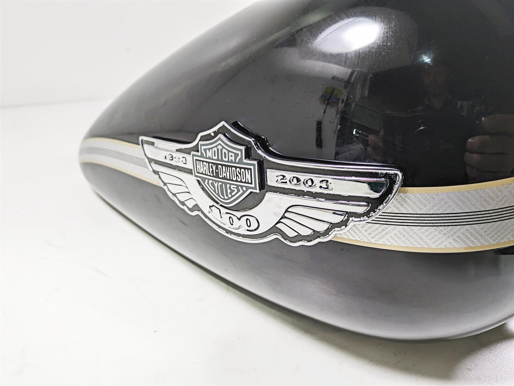 2003 Harley FLSTC Softail Heritage 100th Fuel Gas Petrol Tank 62180-00D {{ shop.shopifyCountryName }} - Mototech271