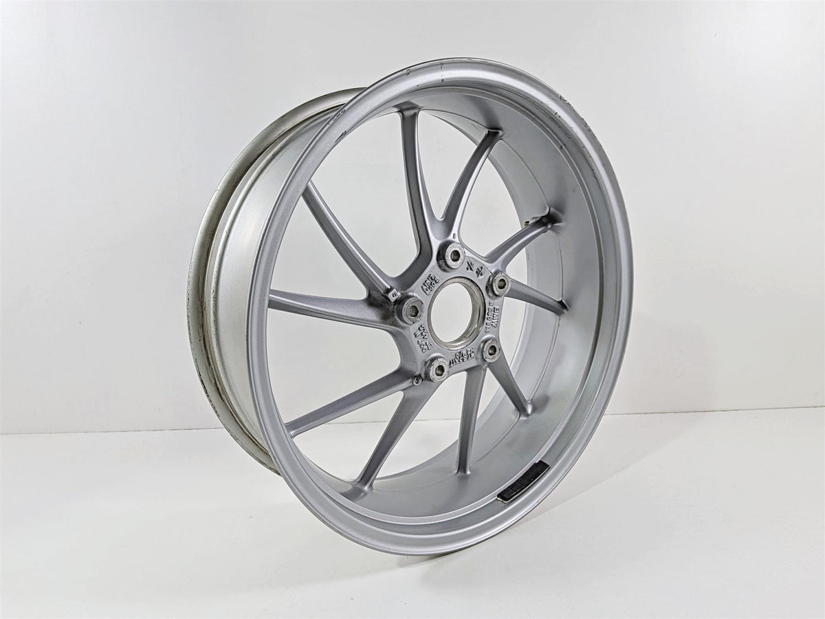 2023 BMW R1250RT RTP K52 Straight Silver Rear Wheel Rim 17x5.5 36317727235 {{ shop.shopifyCountryName }} - Mototech271