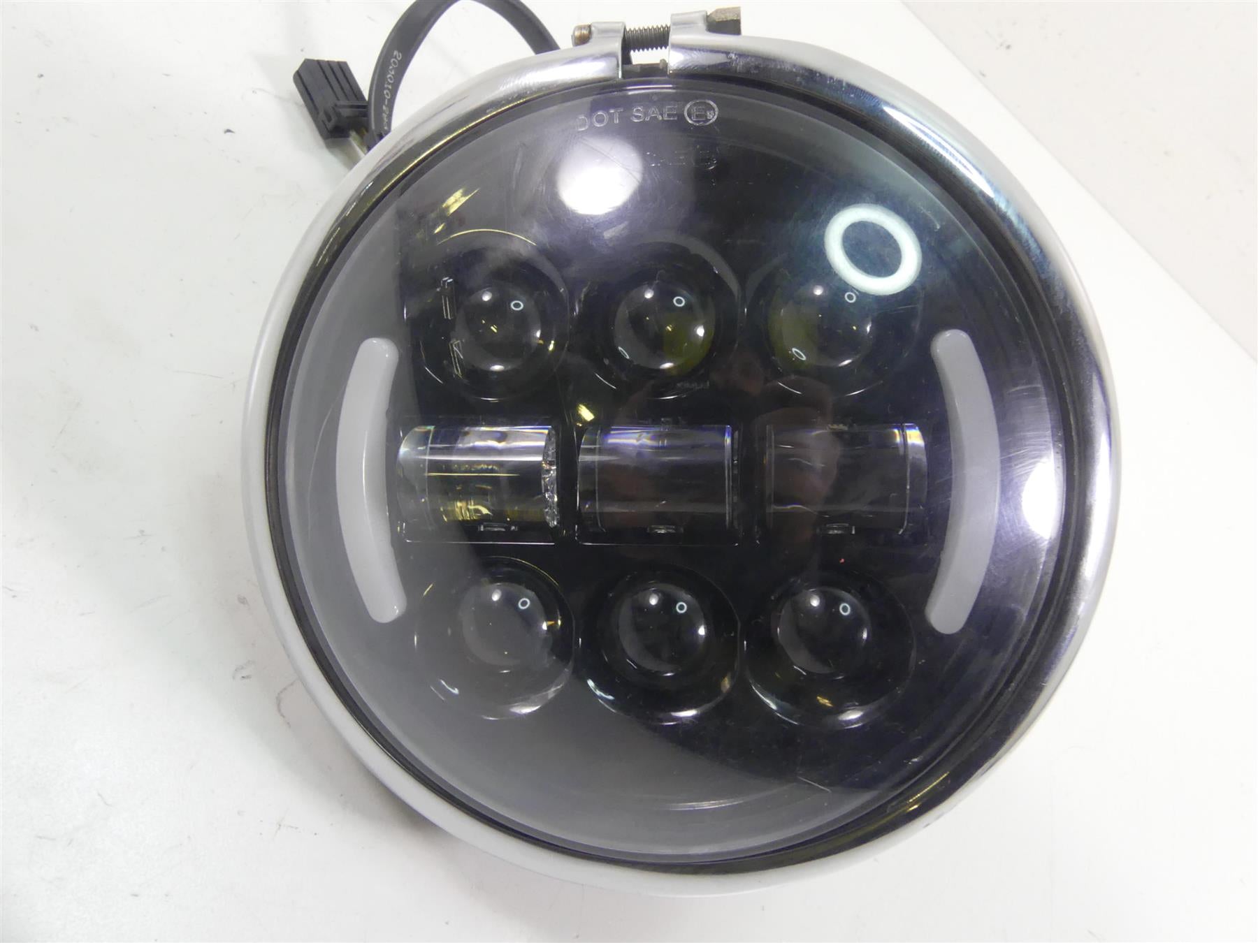 2003 Harley Dyna 100TH FXDL Low Rider Led Headlight Head Light & Bucket 67672-96 {{ shop.shopifyCountryName }} - Mototech271