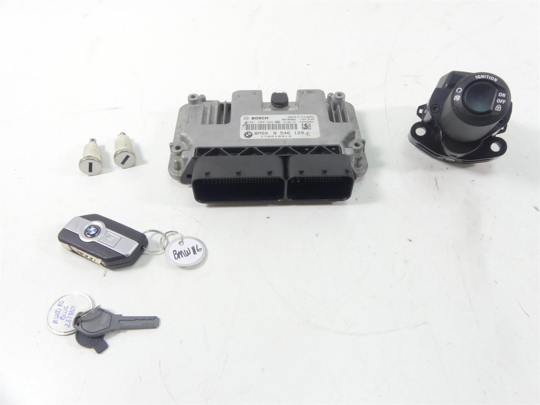 2016 BMW R1200RS K54 Cdi Ecm Keyless Handsfree Ignition Switch Key 8546129 {{ shop.shopifyCountryName }} - Mototech271