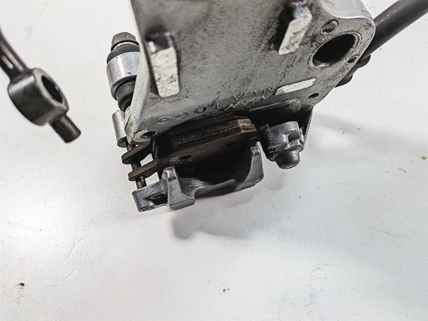 2006 Honda VT1100 C2 Shadow Nissin Rear Brake Caliper & Bracket 43150-MAH-315 {{ shop.shopifyCountryName }} - Mototech271
