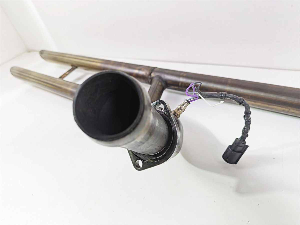 2020 Harley Softail FXST Standard Straight Home Made Drag Pipes Slash Cut {{ shop.shopifyCountryName }} - Mototech271