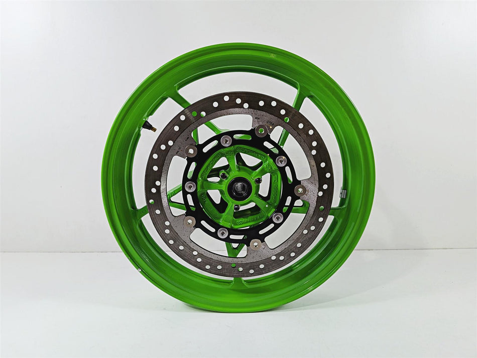 2024 Kawasaki EX500 Ninja 40th An. Strght Green Front Wheel Rim 17x3 41073-0752 {{ shop.shopifyCountryName }} - Mototech271