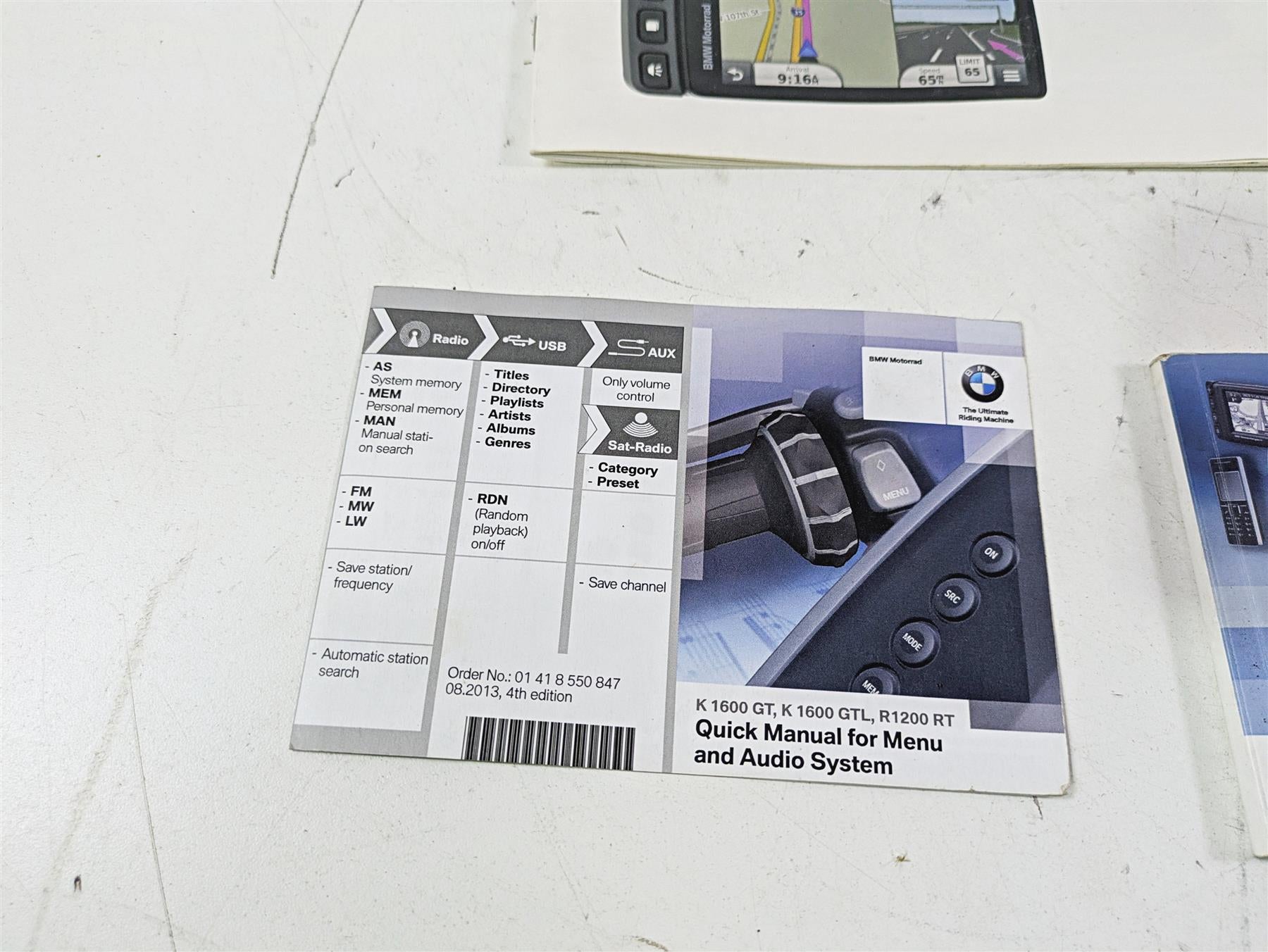 2015 BMW K1600 GT K48 Owners Manual & Repair Guides 01418557007 {{ shop.shopifyCountryName }} - Mototech271