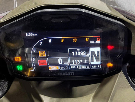 2012 Ducati Panigale 1199S Speedometer Gauge Instrument Cluster 17K 40610901D {{ shop.shopifyCountryName }} - Mototech271