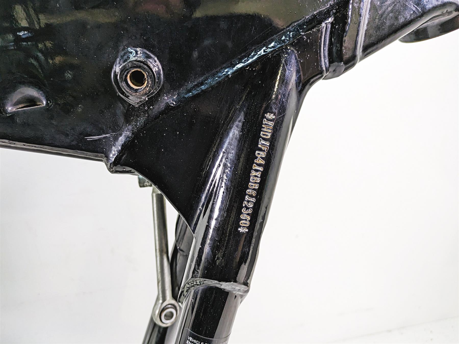 2011 Harley Touring FLHR Road King Straight Main Frame Chassis With Clean Texas Title - 47900-11BHP {{ shop.shopifyCountryName }} - Mototech271