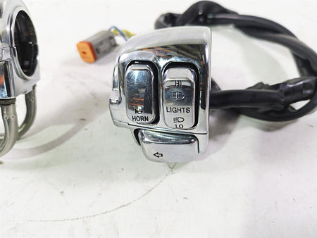 2004 Harley Softail FLSTF Fat Boy Nice Chrome Hand Control Switch Set 71682-06 {{ shop.shopifyCountryName }} - Mototech271