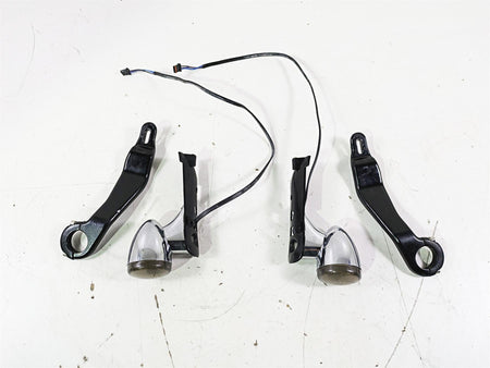 2016 Harley Touring FLTRX Road Glide Front Blinker Turn Signal & Mounts 67800512 {{ shop.shopifyCountryName }} - Mototech271