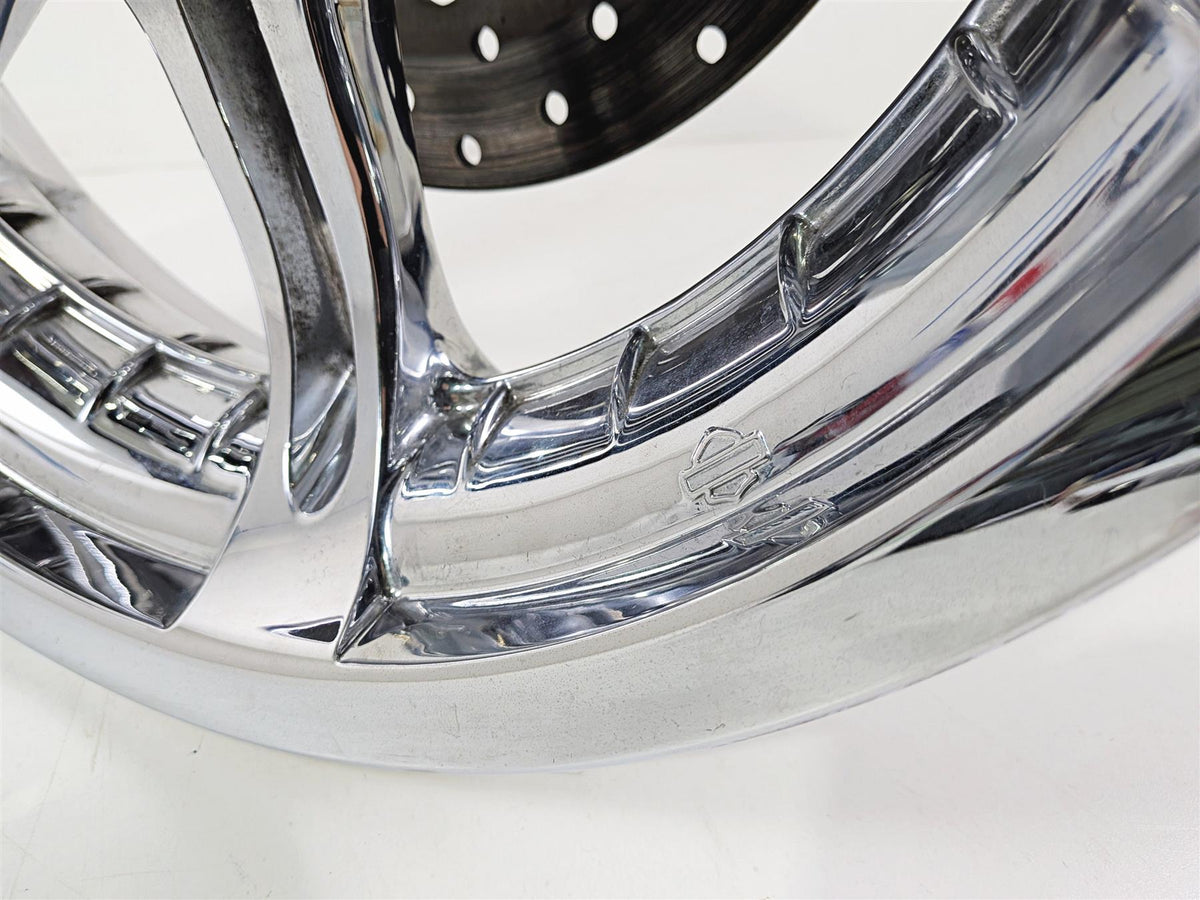 2008 Harley FXDSE CVO Dyna Chrome Slotted Rear Wheel Rim 17x4.5 43972-08-Mototech271