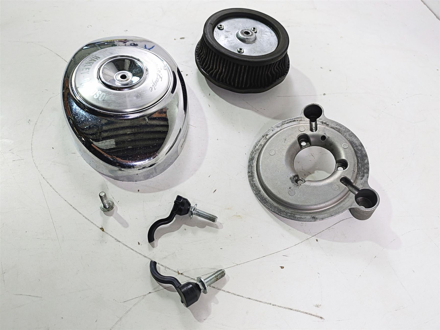 2004 Harley Softail FLSTF Fat Boy Screamin Eagle Air Filter Set - Read 29121-01 {{ shop.shopifyCountryName }} - Mototech271