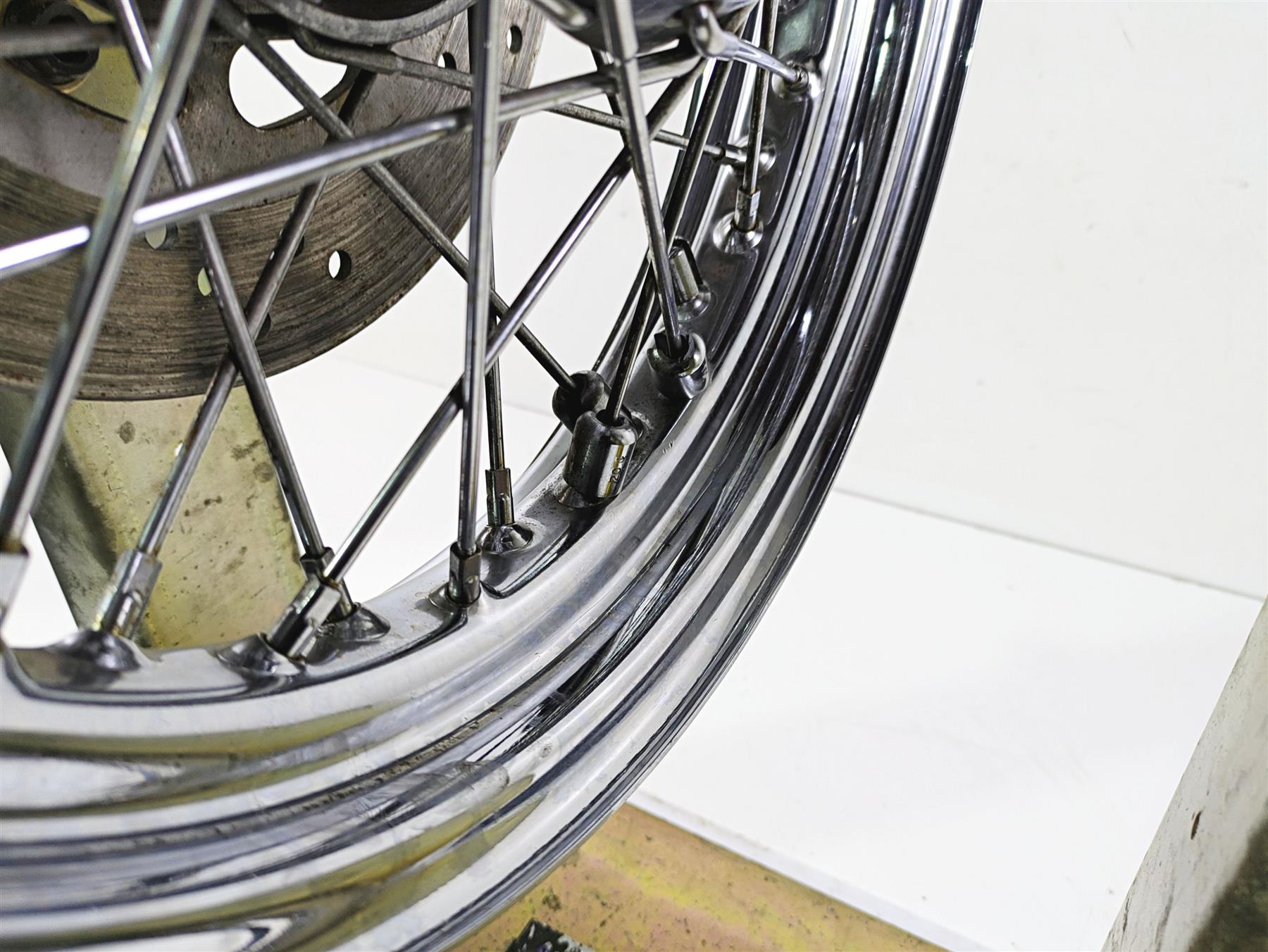 2005 Harley Softail FLSTSCI Heritage Springer Front 16x3 Spoke Wheel 43011-05B {{ shop.shopifyCountryName }} - Mototech271