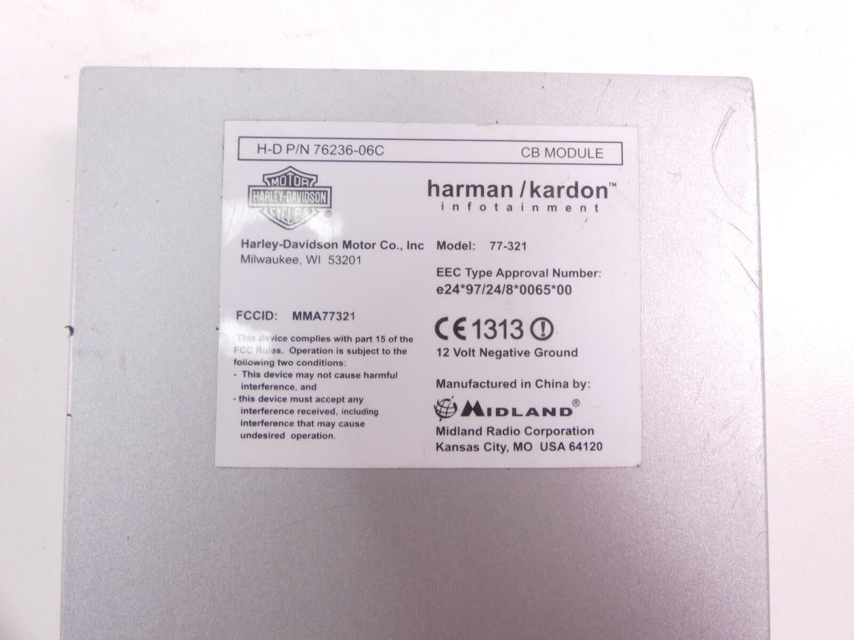 2009 Harley Touring FLHTCU Electra Glide Harman Kardon Cb Module 77-321 76236-06 {{ shop.shopifyCountryName }} - Mototech271