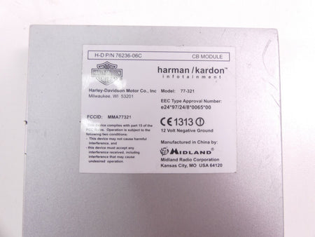 2009 Harley Touring FLHTCU Electra Glide Harman Kardon Cb Module 77-321 76236-06 {{ shop.shopifyCountryName }} - Mototech271