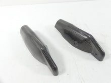 Load image into Gallery viewer, 2008 Ducati Hypermotard 1100S Lower Carbon Fiber Fork Guards 46012811C 46012801C
