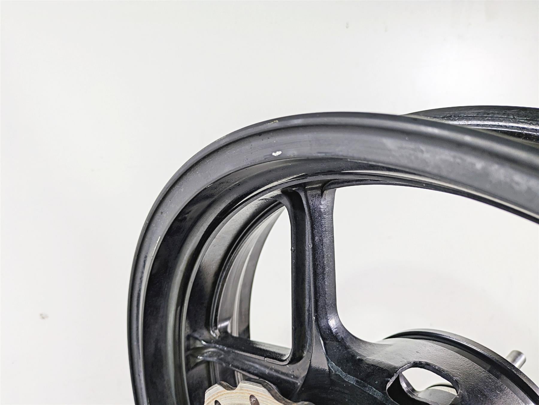 2011 Kawasaki EX650R Ninja Straight Enkei 17x4.5 Rear Wheel Rim 41073-0146-QT {{ shop.shopifyCountryName }} - Mototech271