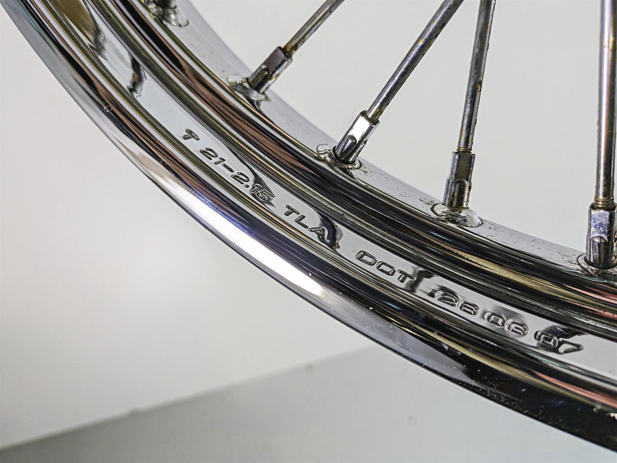 2007 Harley Sportster XL1200 C Straight 21x2.15 Front Wheel Rim 43557-05A {{ shop.shopifyCountryName }} - Mototech271