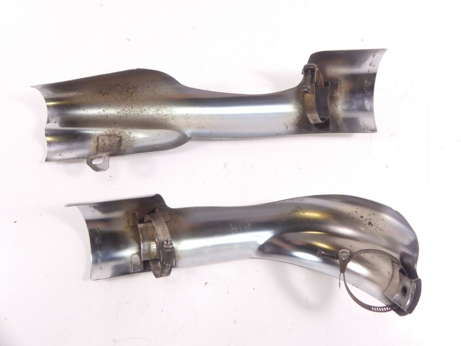 2010 Victory Vision Tour Mid Pipe Chrome Cover Heat Shield Set 1261795 1261794 {{ shop.shopifyCountryName }} - Mototech271