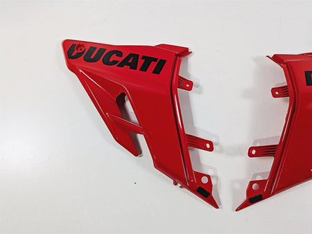 2023 Ducati Streetfighter V4 Red Lower Oil Cooler Cover Fairing Set 4801A651A-Mototech271