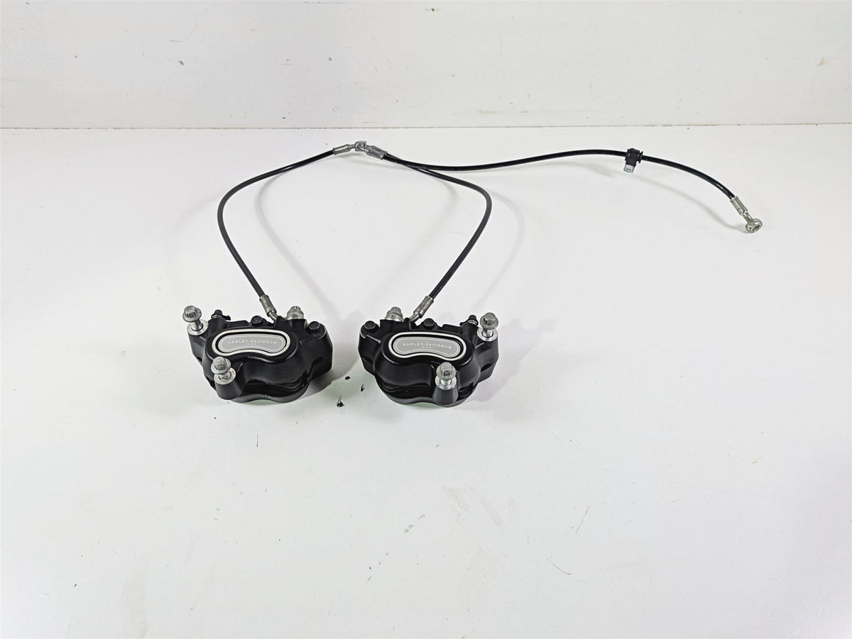 2014 Harley FXDF Dyna Fat Bob Front Brake Caliper & Line Set 41300001 41300002 {{ shop.shopifyCountryName }} - Mototech271