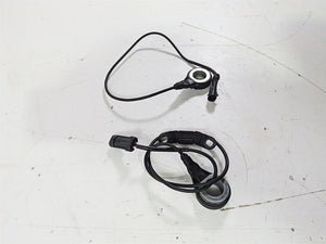 2008 Harley Touring FLHTP Electra Glide Abs Wheel Speed Sensor Set 40614-08