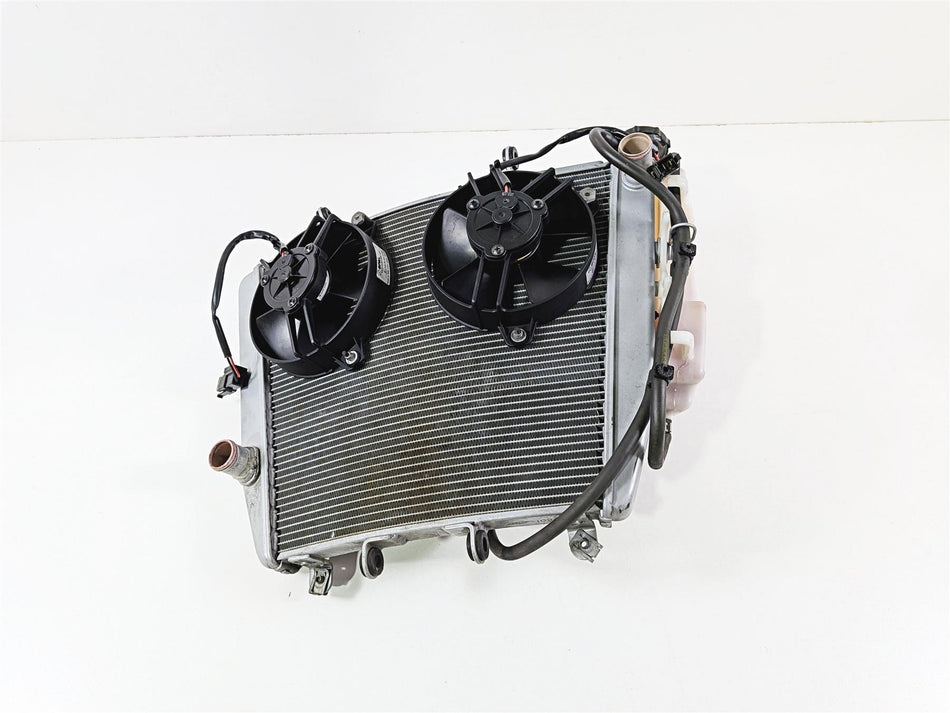 2014 Aprilia RSV4 RR Factory Straight Radiator Fan Reservoir No Leaks B045753 {{ shop.shopifyCountryName }} - Mototech271