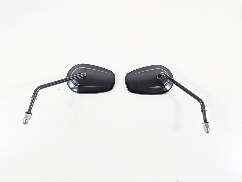 2014 Harley FXDF Dyna Fat Bob Rear View Mirror Set Black 91909-03B 91910-03B {{ shop.shopifyCountryName }} - Mototech271