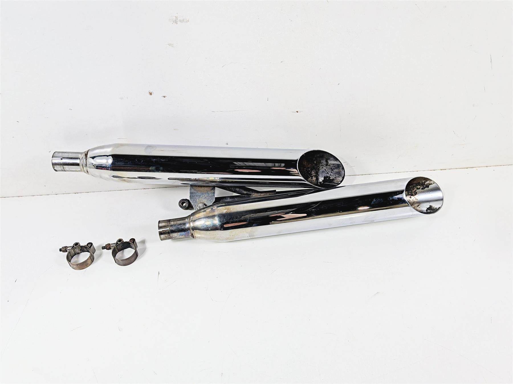 2007 Yamaha XVS1100 V-Star Custom Cobra Slash Cut Muffler Exhaust Set 2173SC {{ shop.shopifyCountryName }} - Mototech271