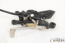 Load image into Gallery viewer, 2012 Yamaha YZFR6 YZF R6 Front Right Footpeg Mount &amp; Brake Pedal 2C0-27443-10-00
