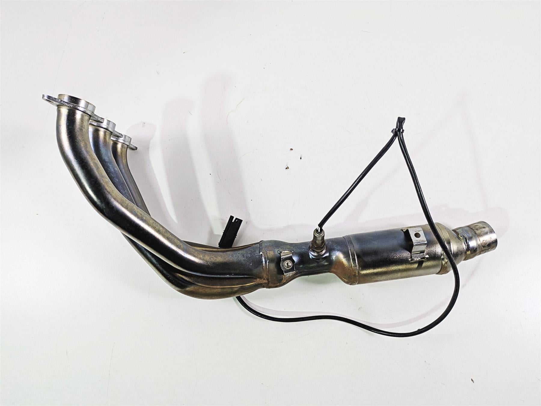 2014 BMW K1600 GTL K48 Left Exhaust Header Manifold + Heat Shield 18518546714 {{ shop.shopifyCountryName }} - Mototech271