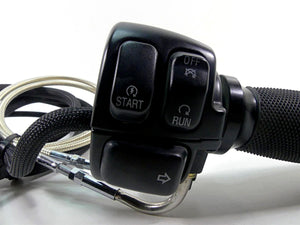 2010 Harley FXDF Dyna Fat Bob Right Control Switch - Cut Blinker 71684-06A | Mototech271
