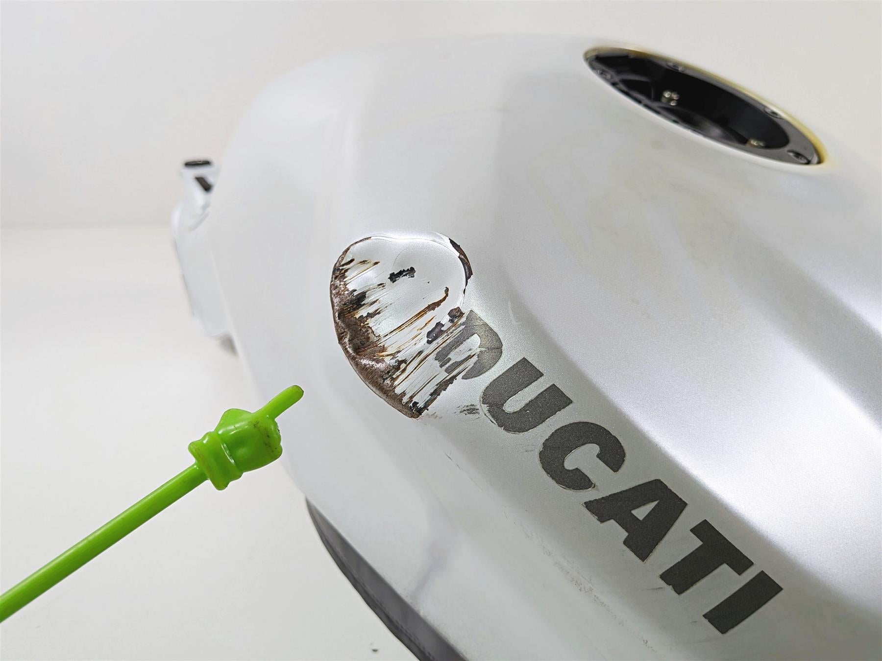 2017 Ducati 959 Panigale White Fuel Gas Petrol Tank - Dented 58612061-Mototech271