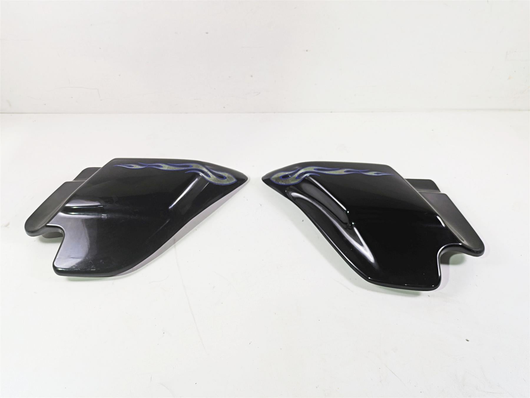 2007 Harley Touring FLHRSE CVO Road King Side Covers Fairings Black Ice 66048-97