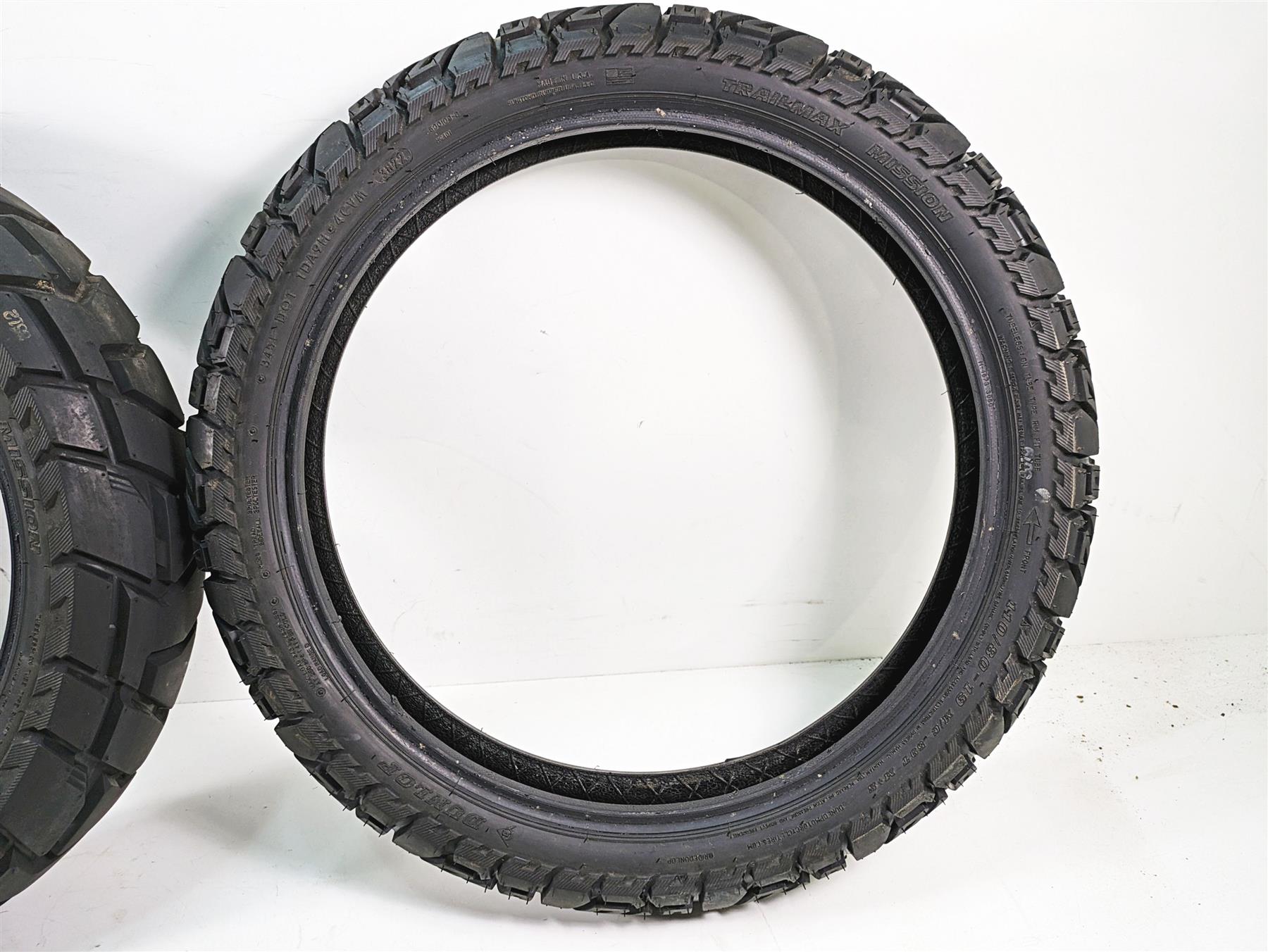 Used Motorcycle Tire Set Dunlop Trailmax Mission 1507017 1108019 {{ shop.shopifyCountryName }} - Mototech271