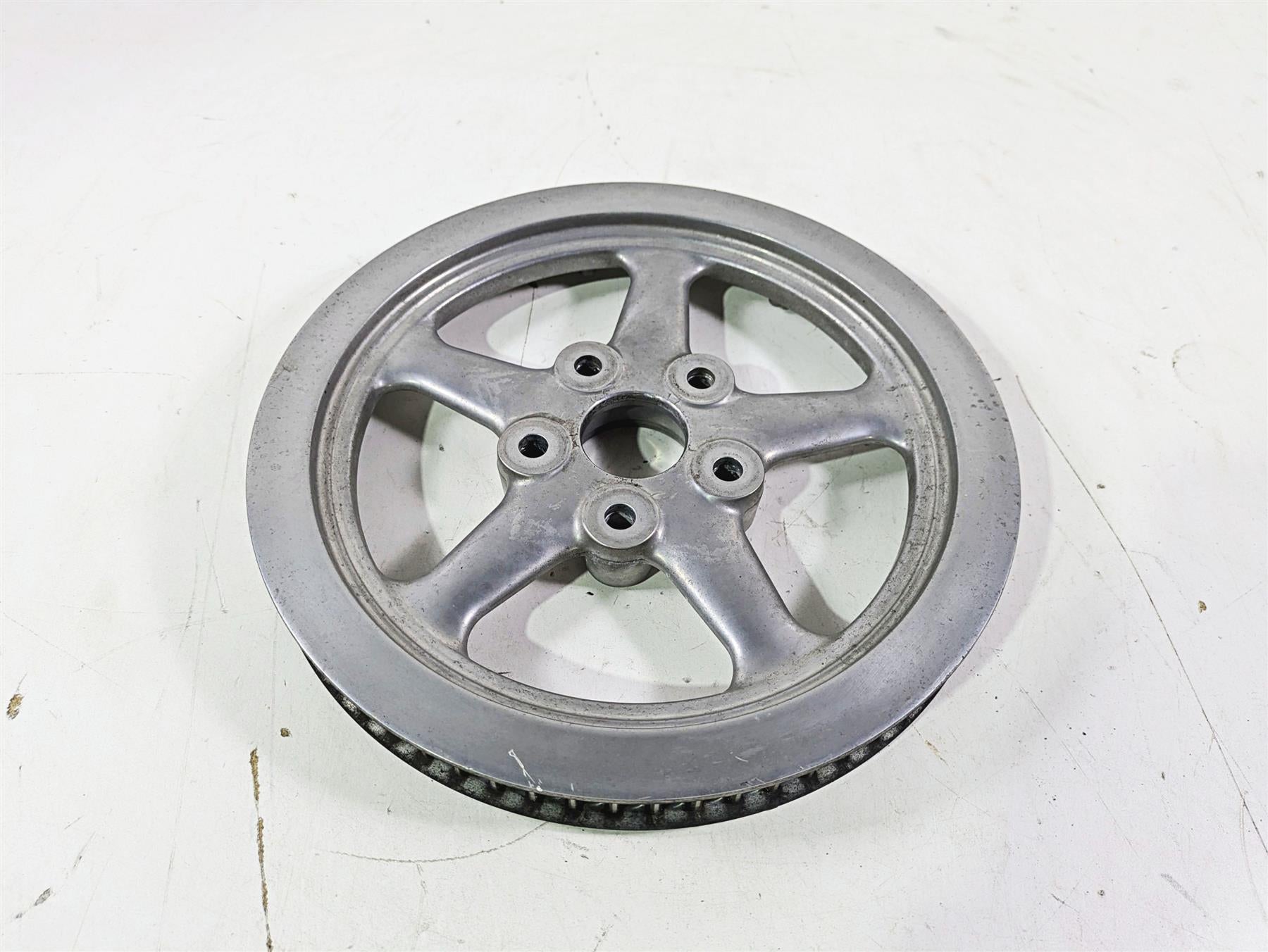 2009 Harley FXCWC Softail Rocker Rear Drive Belt Pulley 66T 1