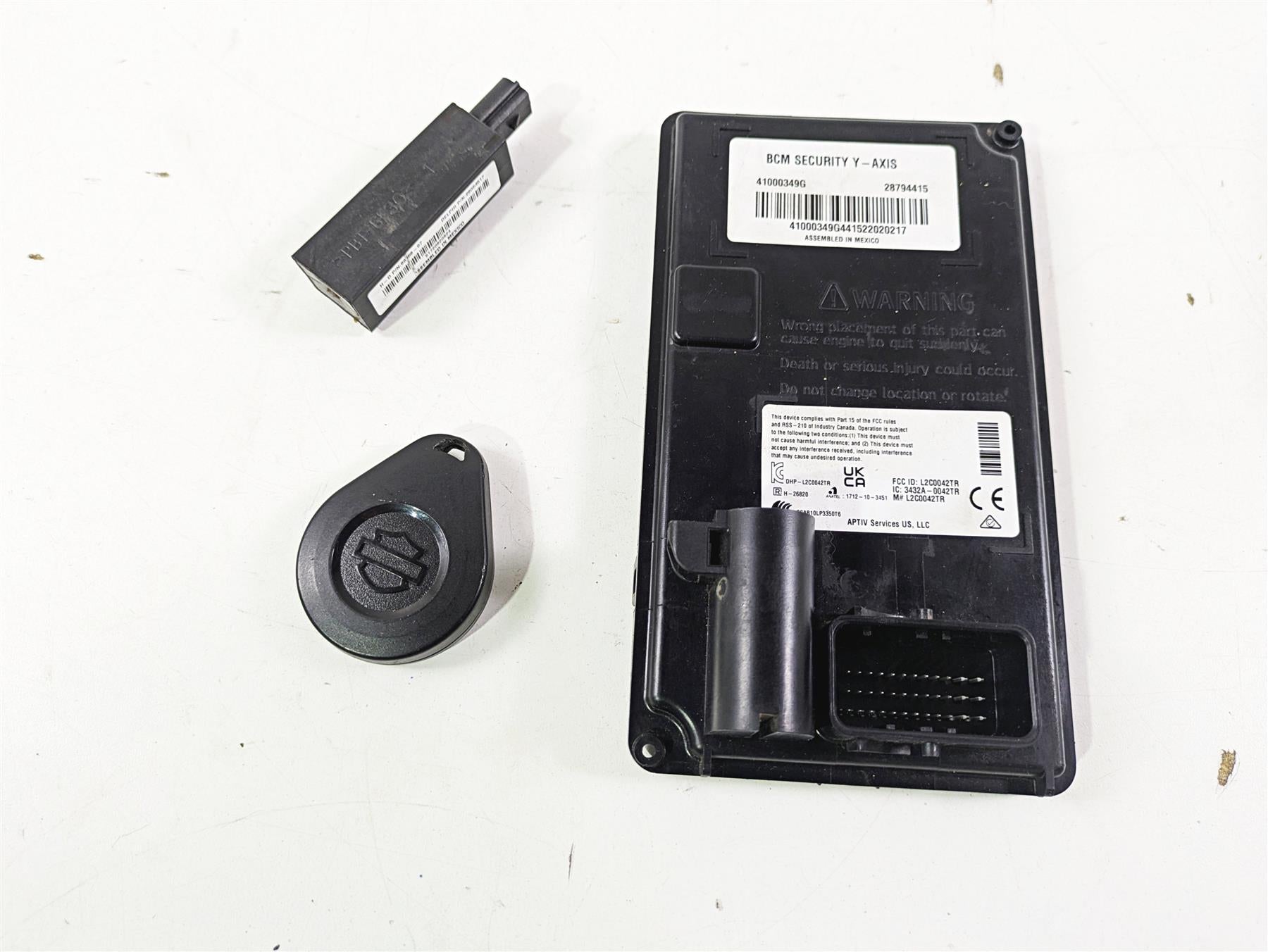 2022 Harley FXLRS Softail Low Rider Bcm Security Module Fob Y-Axis 41000349G {{ shop.shopifyCountryName }} - Mototech271