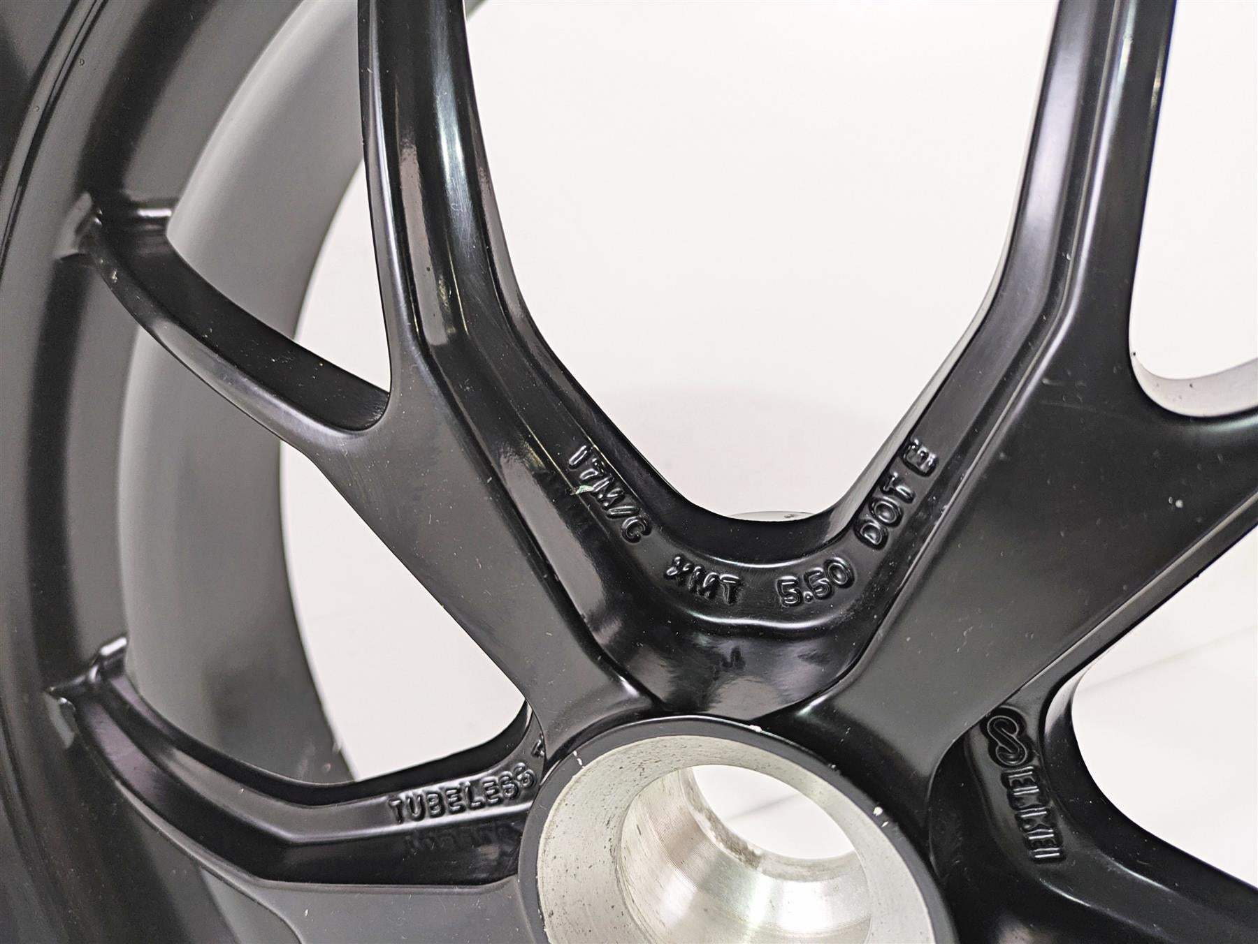 2012 Ducati Streetfighter 848 Straight Rear Wheel Rim 17x5.5 Enkei 50211331AB {{ shop.shopifyCountryName }} - Mototech271