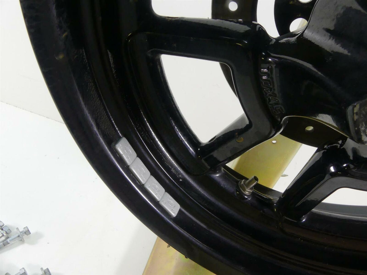 2017 Harley FXDLS Dyna Low Rider Straight Rear Wheel Rim 17x4.5 - Black 40900289 {{ shop.shopifyCountryName }} - Mototech271